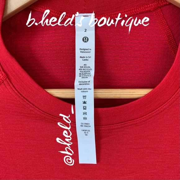 lululemon Lunar New Year Swiftly Tech Long Sleeve Shirt 2.0 Dark Red Sz2 New NWT - Picture 7 of 14
